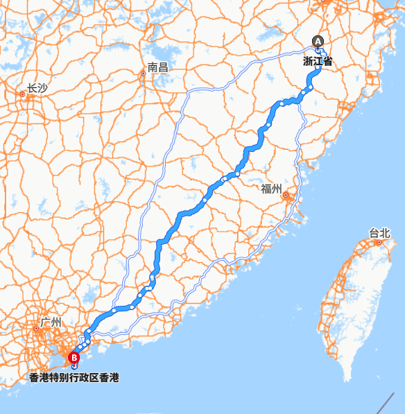 浙江-香港