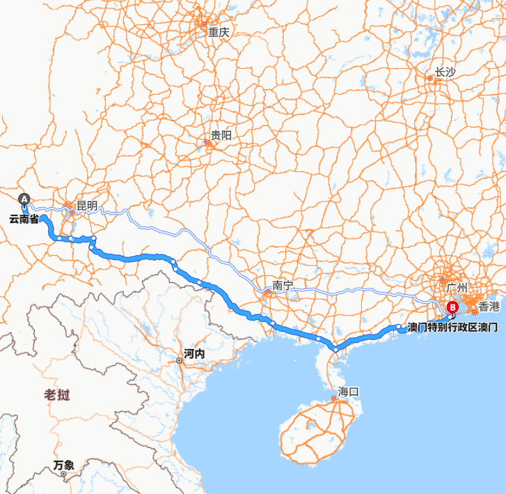 云南-澳门
