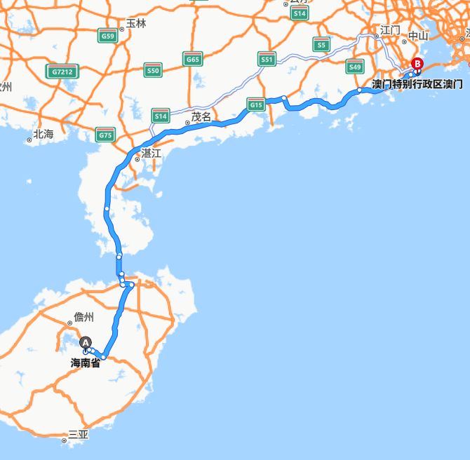 海南-澳门