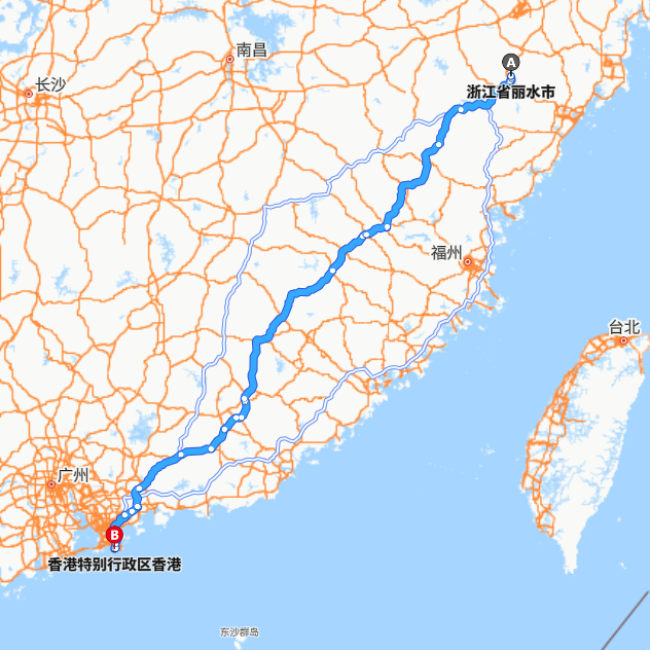 丽水-香港