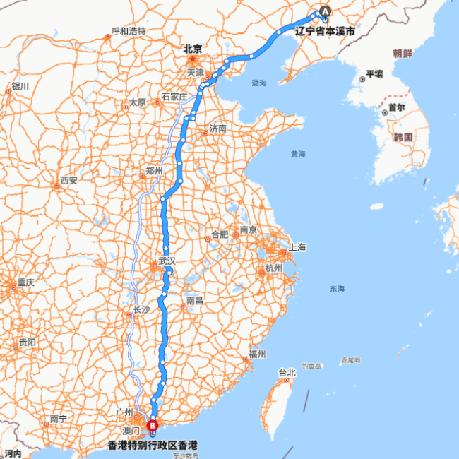 本溪-香港