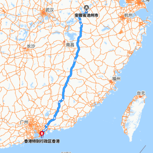 池州-香港