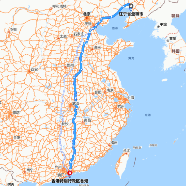 盘锦-香港