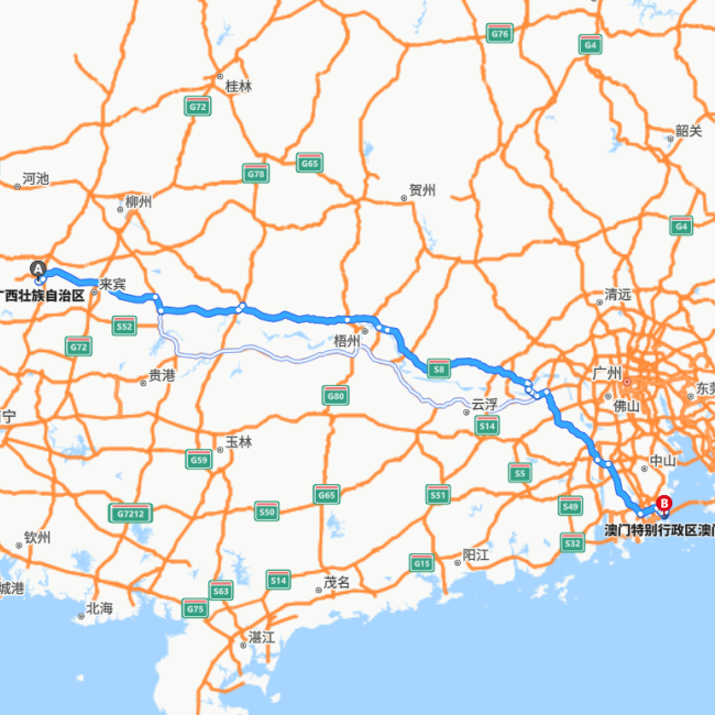 广西-澳门